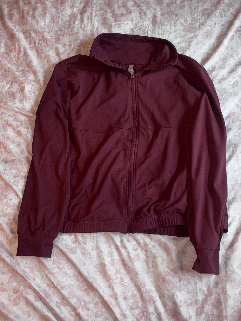 Women's Full-Zip Jacket in Deep Burgundy